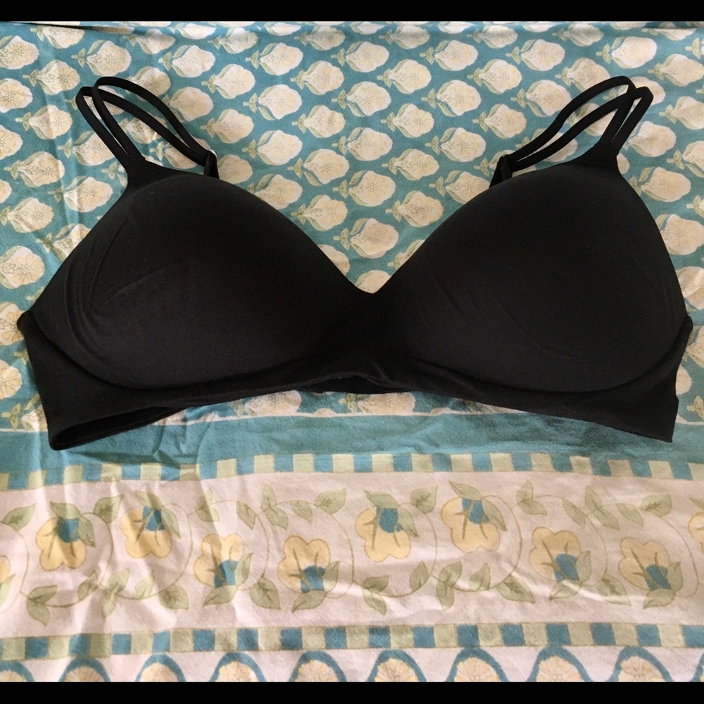 Aerie Real Sunnie Wireless Black Bra